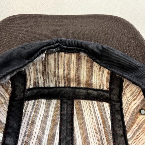 The Ampal Creative Hat Cap 5 Panel Red Brown Rope Cowgirl Cowboy Western Print - Picture 5 of 7